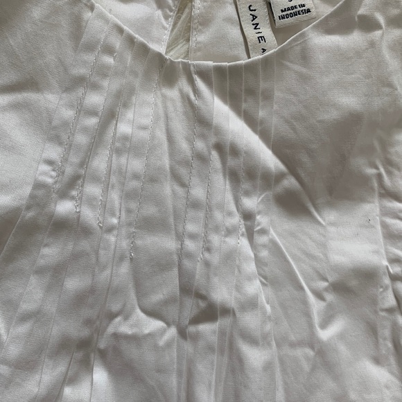 Janie and Jack Cotton White Blouse - Picture 2 of 5